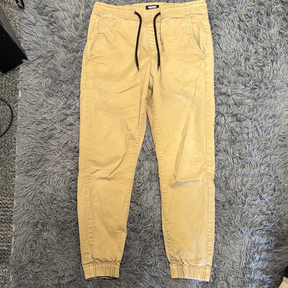 Men's Tan Jogger Pants